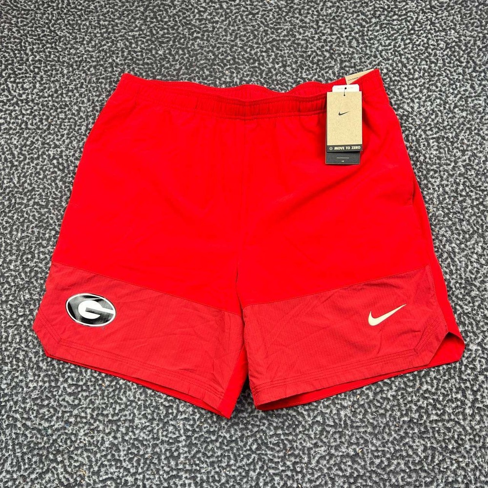 Nike Georgia Bulldogs Dri-FIT Training Shorts Men Large Red NCAA New L
